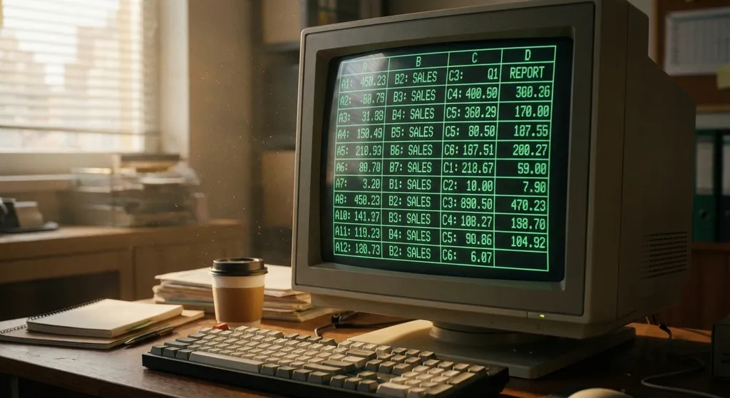 a simple grid of spreadsheet cells with letters and numbers