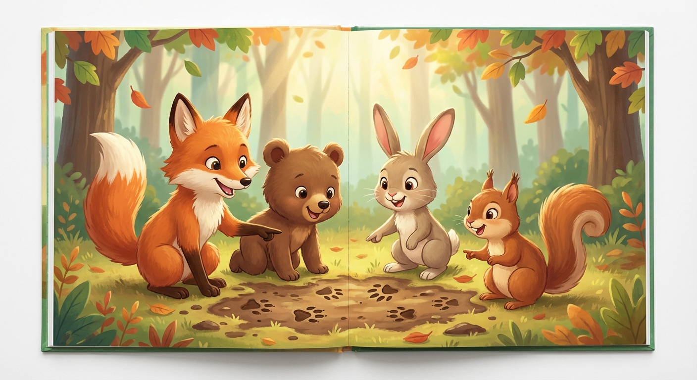 Illustration for Animal Tracks