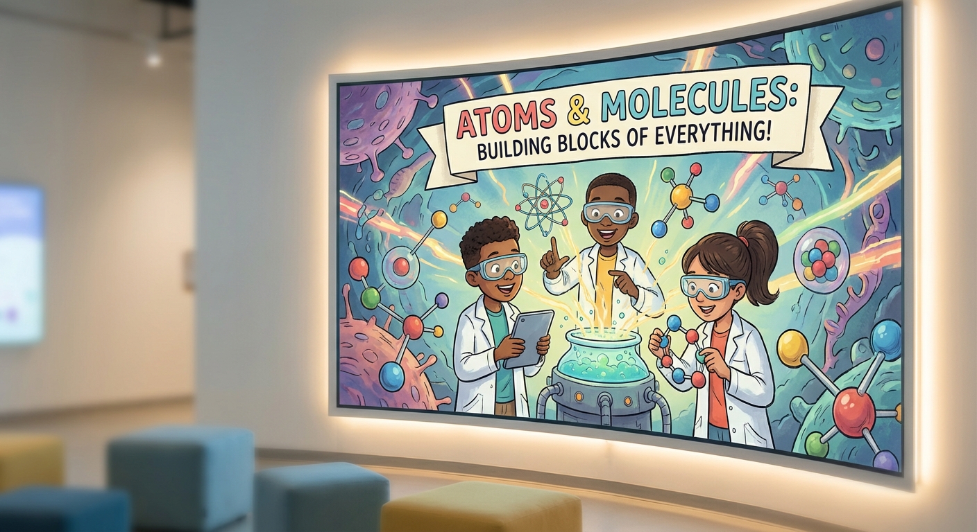 Illustration for 🌟 Atoms & Molecules: the Tiny Building Blocks of Everything