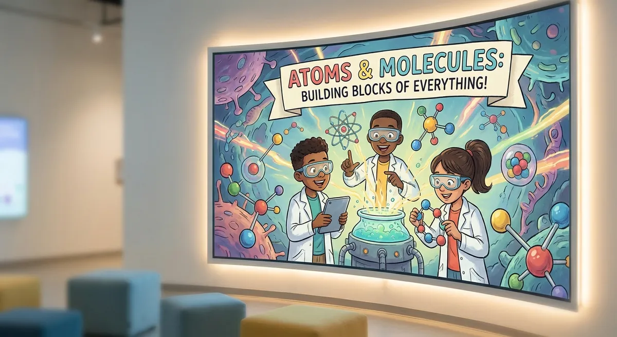 Illustration for 🌟 Atoms & Molecules: the Tiny Building Blocks of Everything