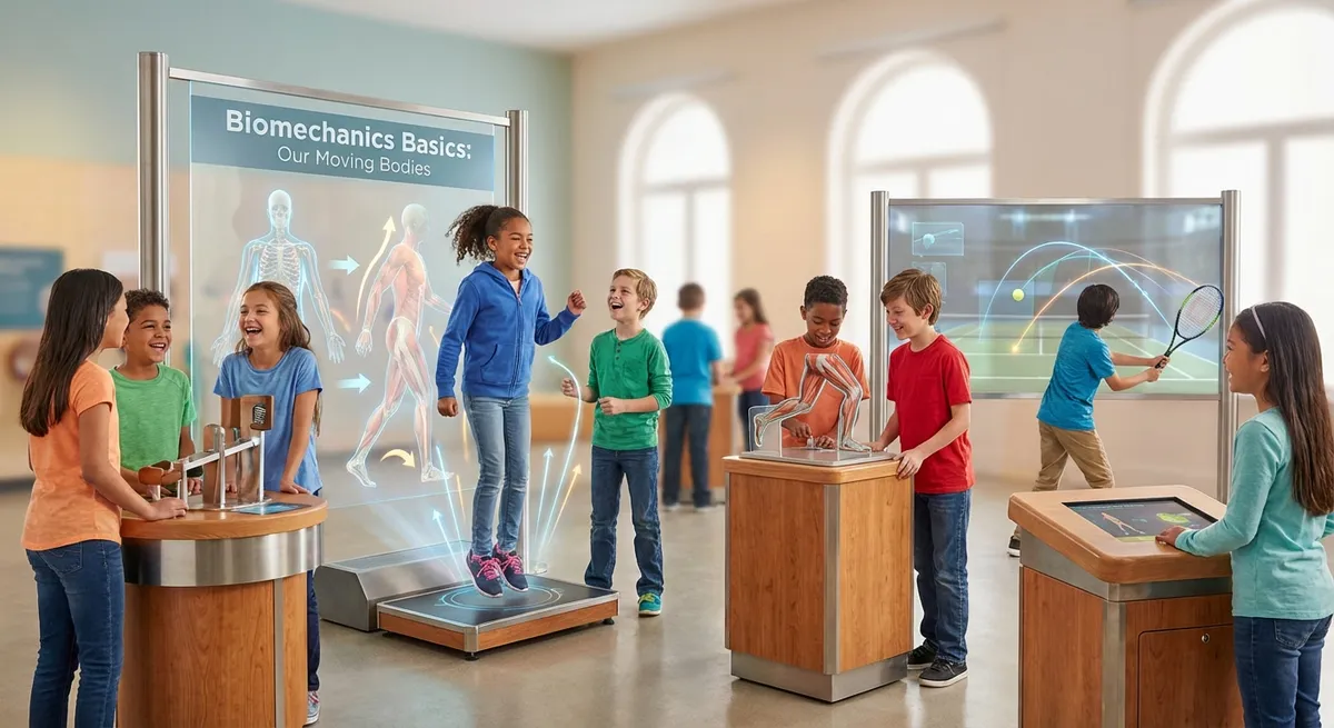 Illustration for 🌟 Biomechanics Basics: How Our Bodies Turn Moves into Sports Magic