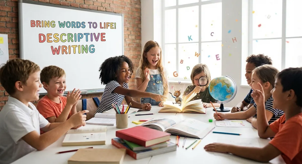 Illustration for 🎨 Bring Words to Life: A Kid’s Guide to Descriptive Writing