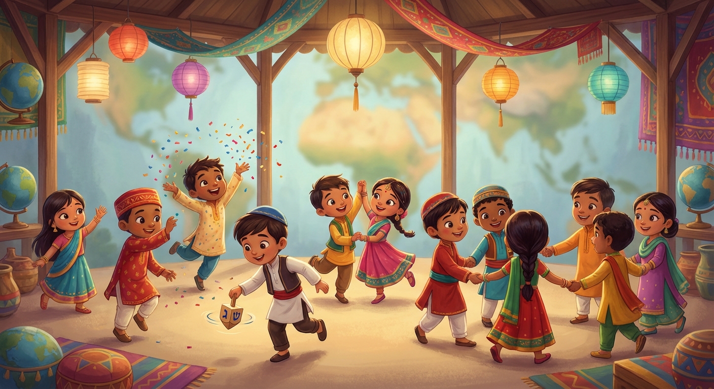 Illustration for 🎉 Celebrations Around the World