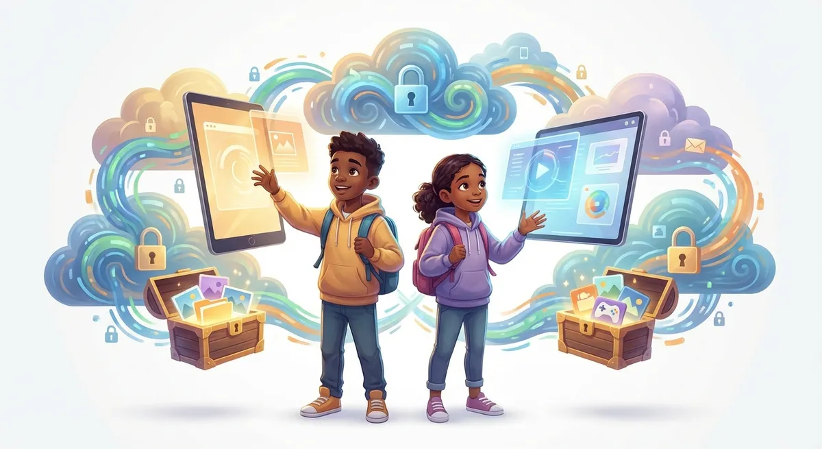 Illustration for ☁️ Cloud Storage: Keeping Your Digital Treasures Safe