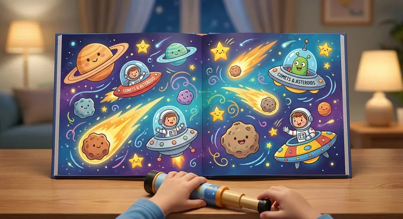 Illustration for Comets and Asteroids