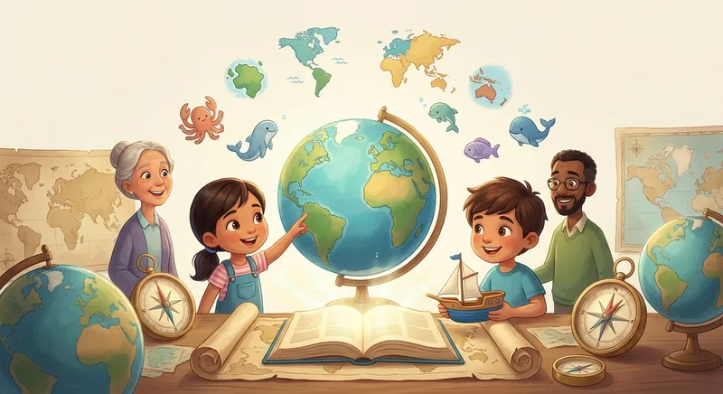 Illustration for Continents and Oceans