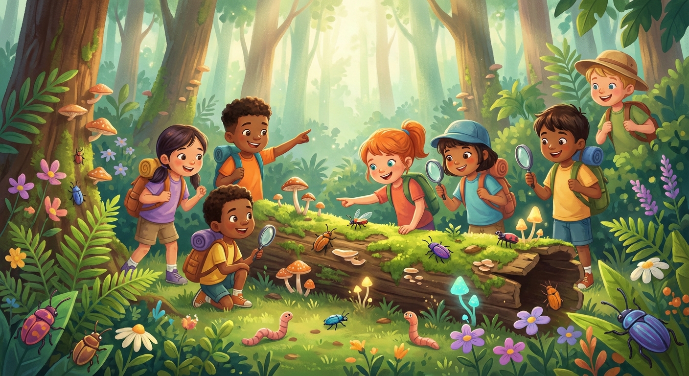 Illustration for 🌱 Sustainable Adventures: Caring for Nature
