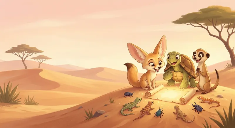 Illustration for 🏜️ Desert Animals: Amazing Friends of the Sand