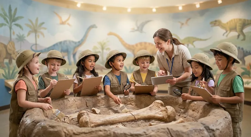 Illustration for Dinosaur Discoveries: Unearthing the Past