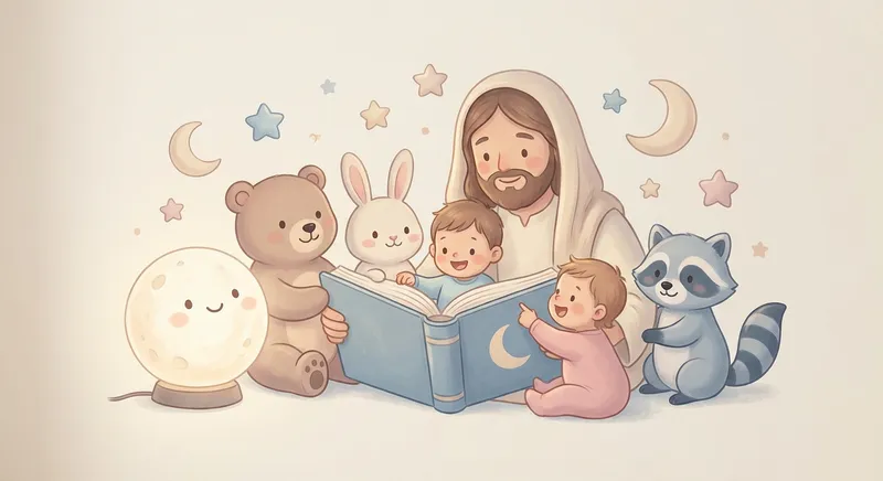 Dreamy Bedtime Stories learning scene, Dreamy Bedtime Stories learning scene filled with curiosity and joy, gentle pastel illustration designed for ages 3-4, rounded shapes, caring expressions, text-free illustration with clean unmarked background, balanced composition, soft cinematic lighting, harmonious color palette, inviting and joyful mood