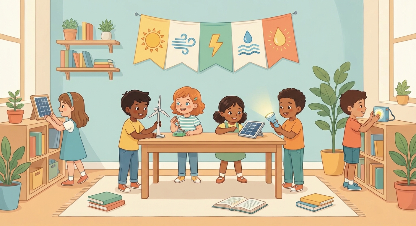 Illustration for Exploring Different Types of Energy: A Kid's Guide