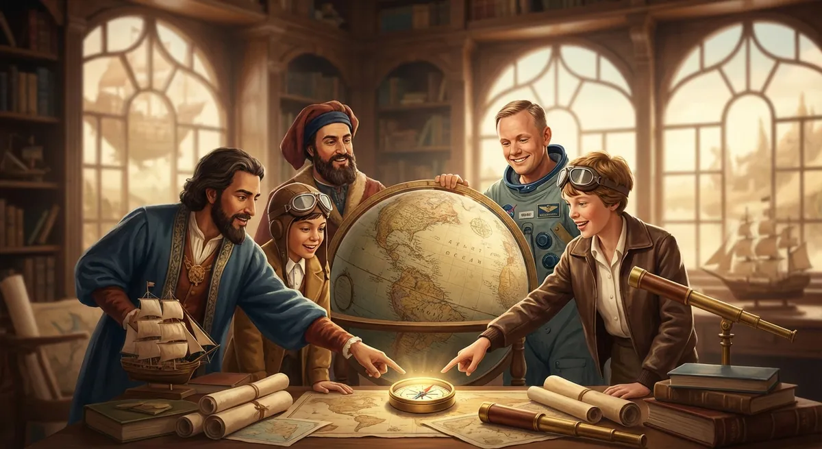 Illustration for Famous Explorers