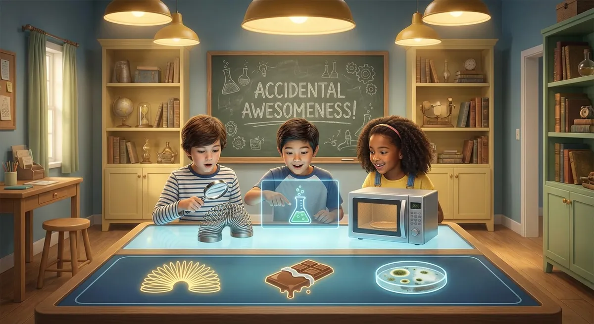 Illustration for Famous Inventors and Their Inventions: Accidental Awesomeness!