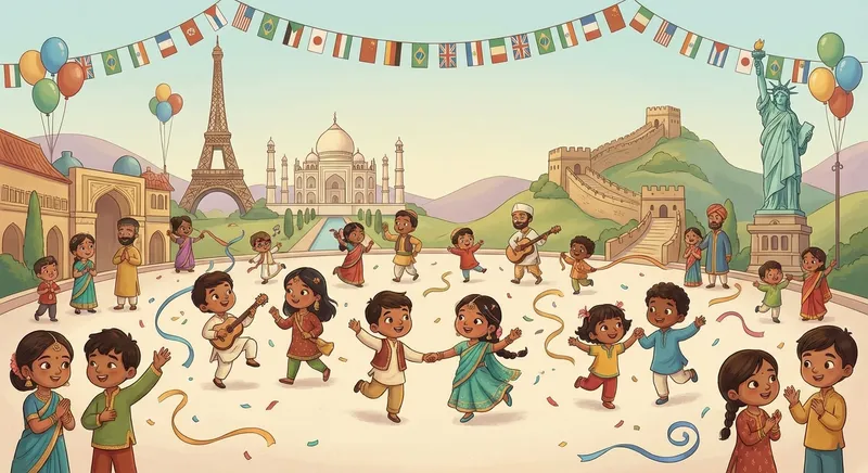 Illustration for 🌍 Famous Landmarks Around the World