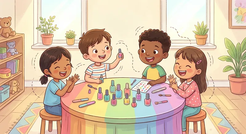 Illustration for 🌟 Happy Hands: Simple Nail Care for Kids