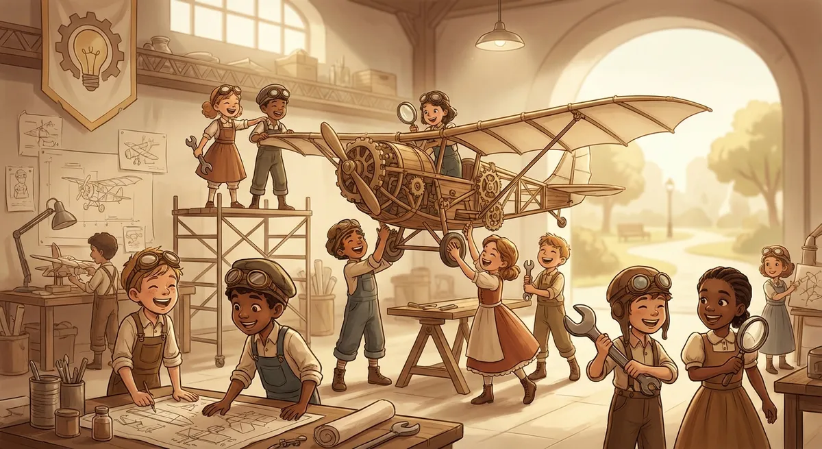 Illustration for The Amazing Printing Press: How Words Went from Hand‑written to Everywhere 📚