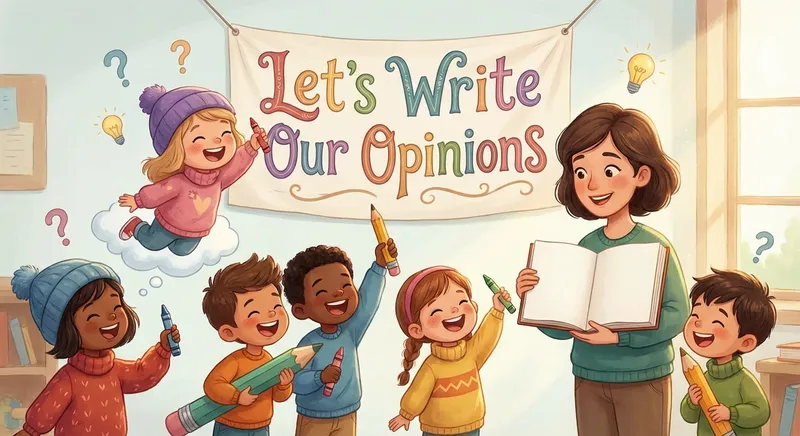 Illustration for ✏️ Let’s Write Our Opinions!