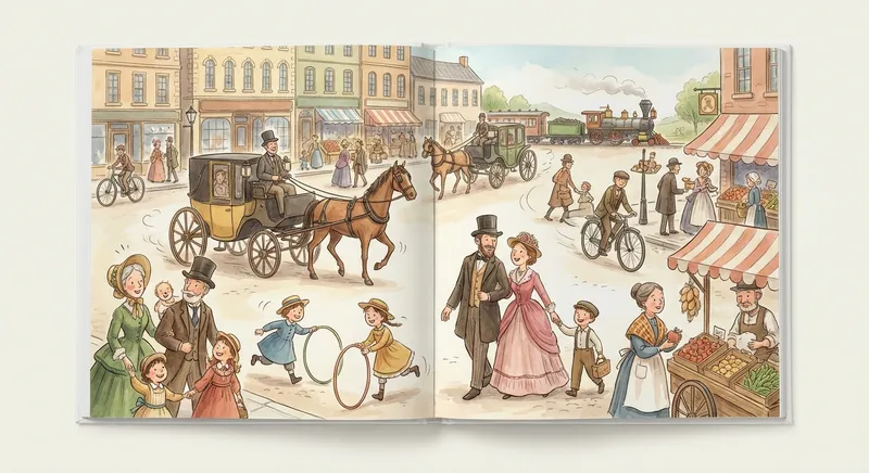 Illustration for 🌟 Life Before Cars: A Peek into the Past