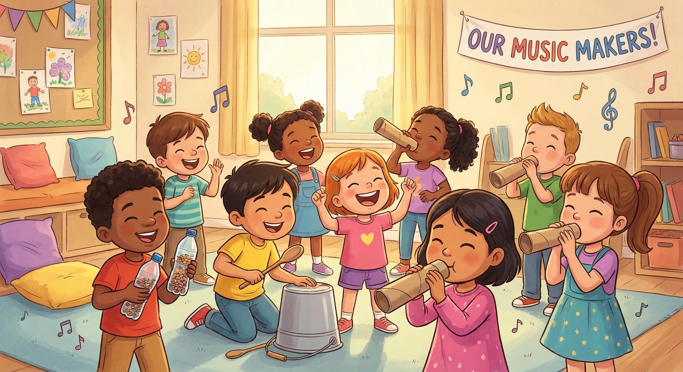 Illustration for 🎶 Make Your Own Musical Instruments!