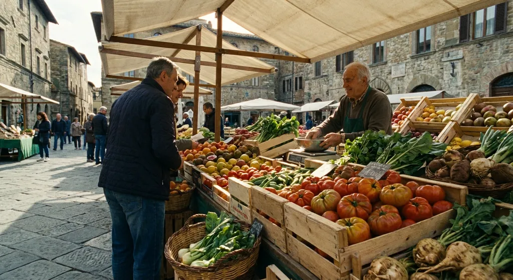 market stall selling fruit and vegetables