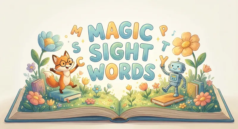 Illustration for 🎉 Meet the Magic Sight Words!