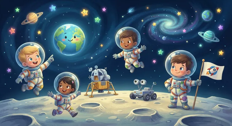 Illustration for Moon Landing