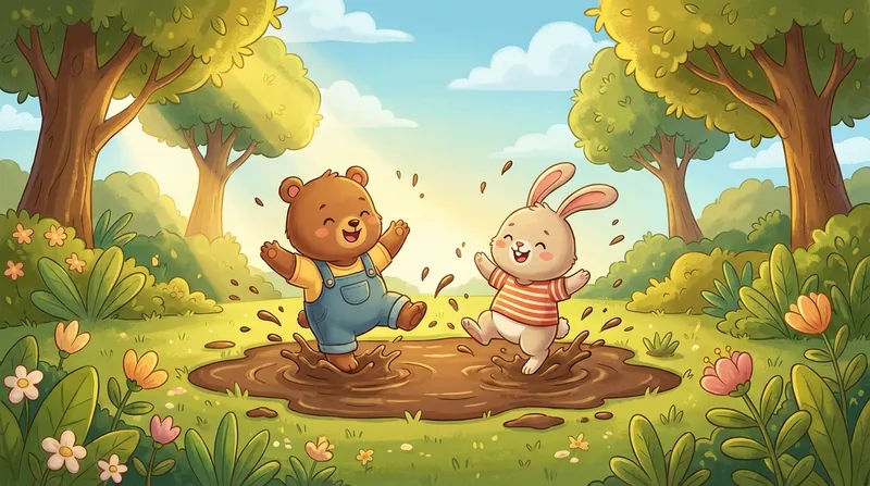 Illustration for Muddy Puddles