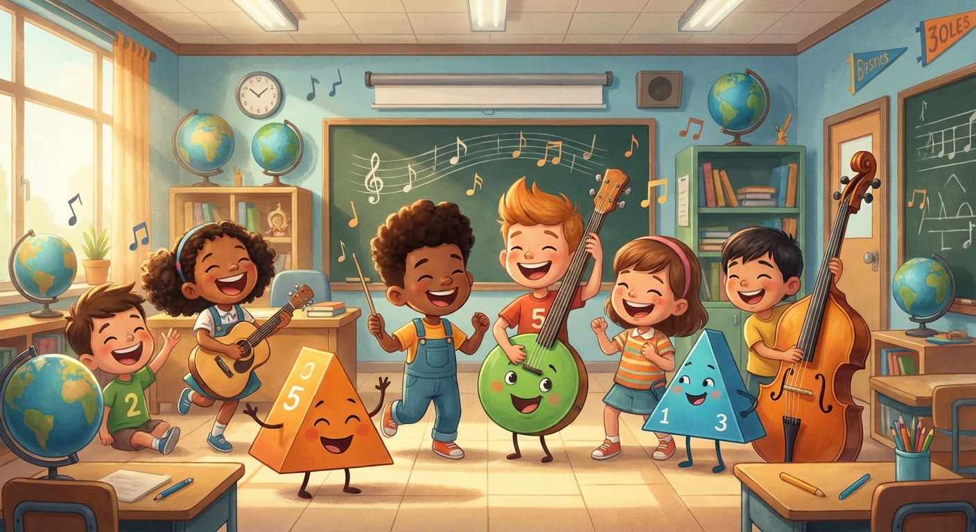 Illustration for 🎵 Music Meets Math: the Secret Rhythm of Numbers