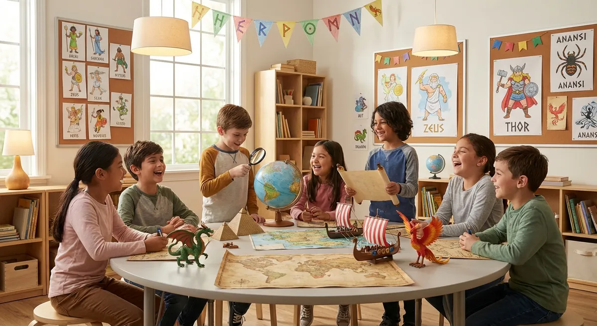 Illustration for 🌟 Mythology Around the World: Legends That Shaped Cultures