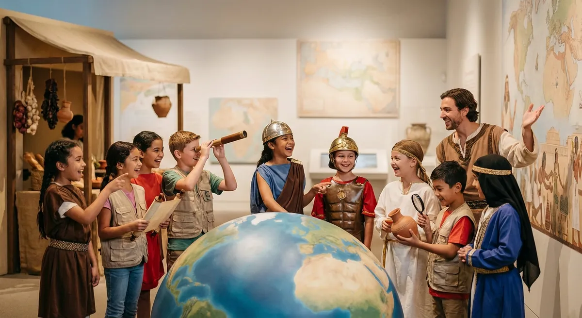 Illustration for 🌍 People of the Past: Adventures Across the World