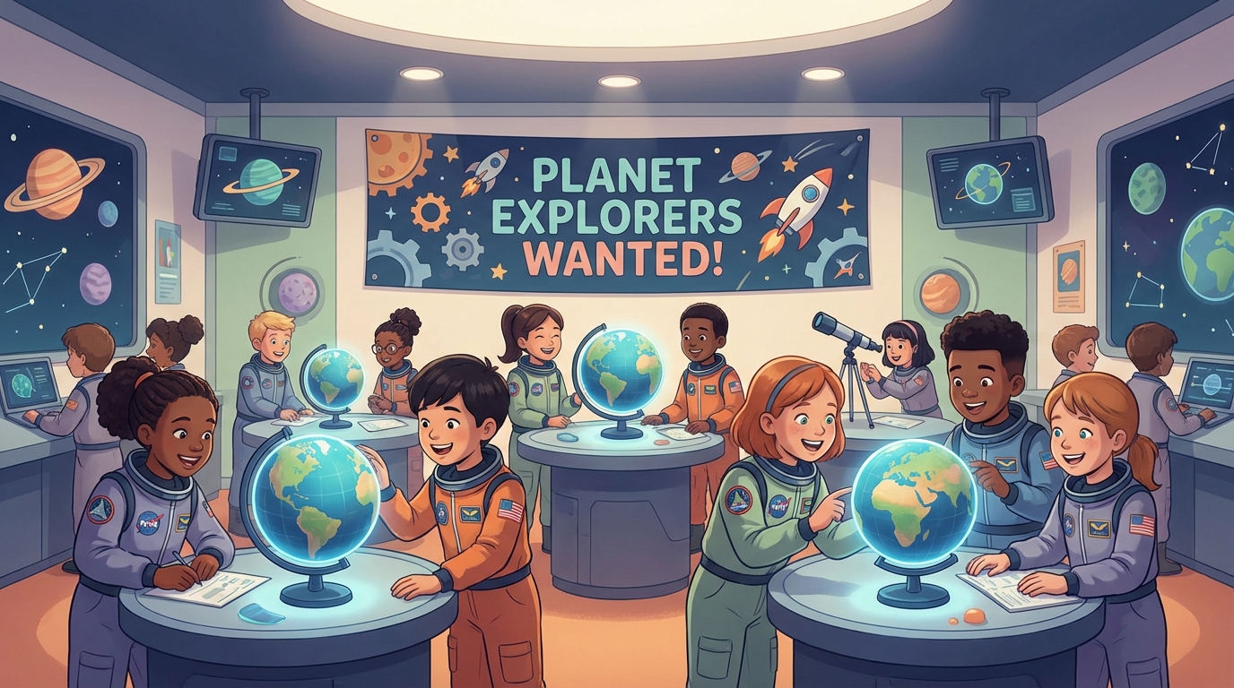 Illustration for Planet Explorers Wanted!