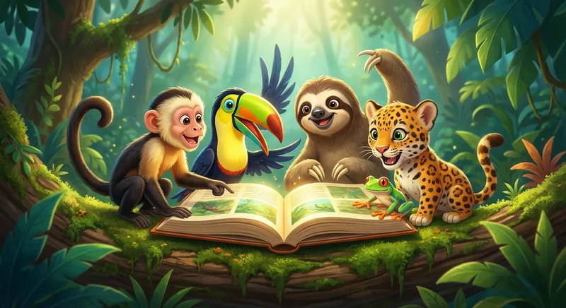 Illustration for 🌳 Rainforest Animals