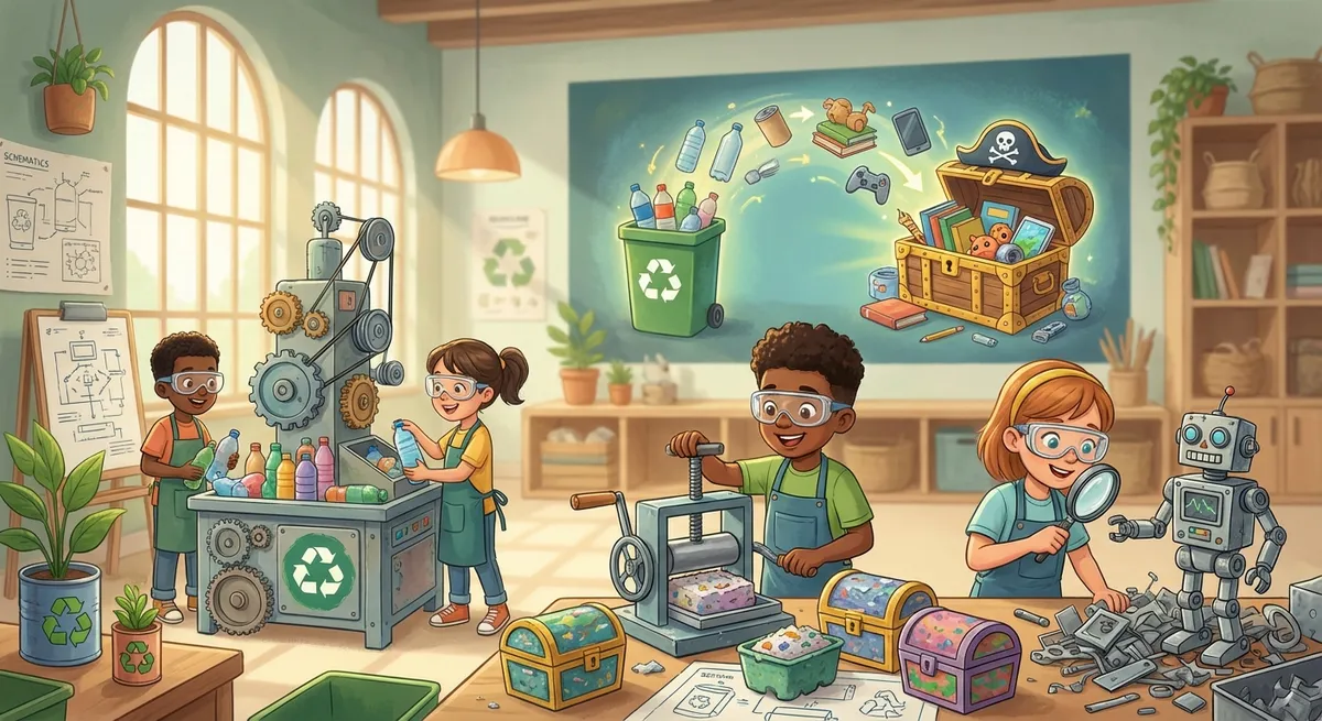 Illustration for 🌍 Recycling: Turning Trash into Treasure