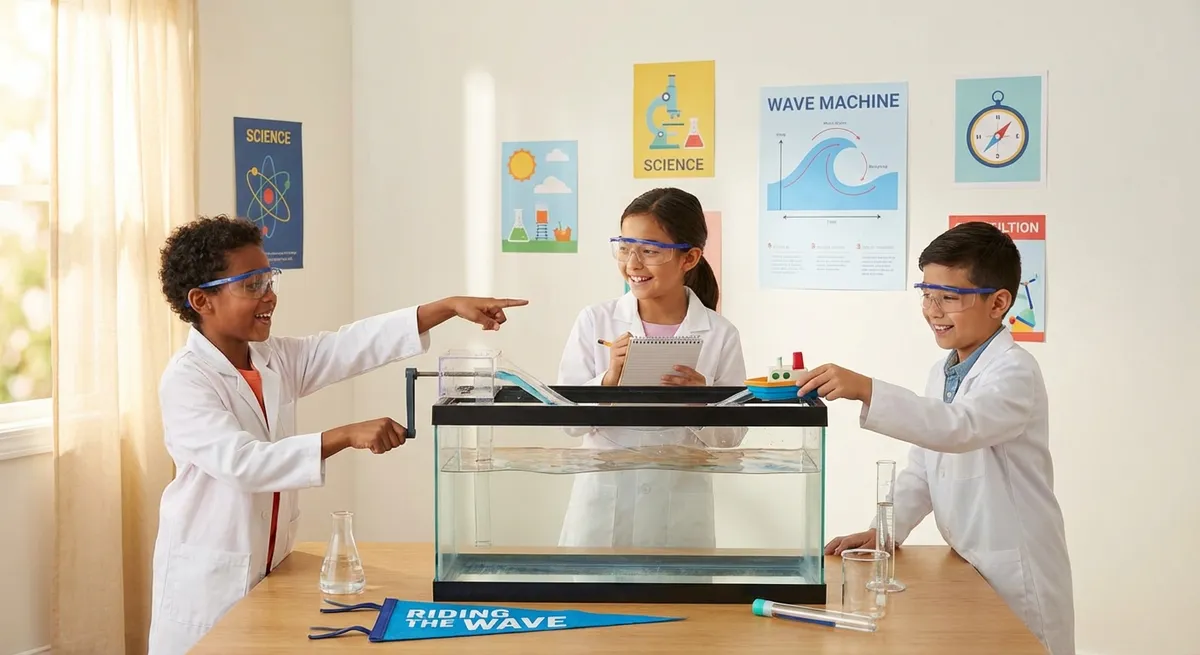 Illustration for 🌊 Riding the Wave: A Kid’s Guide to Waves in Science