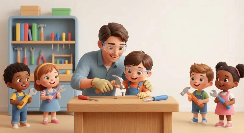 Illustration for 🛠️ Safe and Happy with Tools!