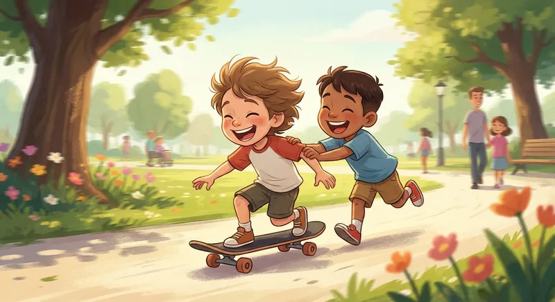 Illustration for 🛹 Skateboarding: Rolling Fun on a Board!