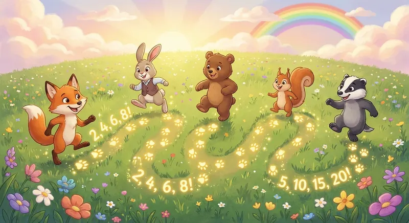 Illustration for 🎉 Skip Counting: A Fun Way to Count Faster!