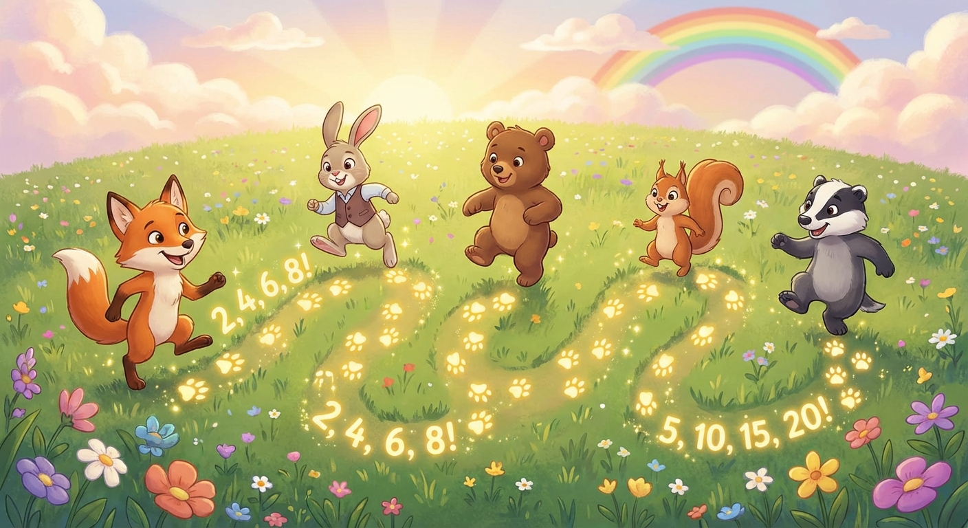 Illustration for 🎉 Skip Counting: A Fun Way to Count Faster!