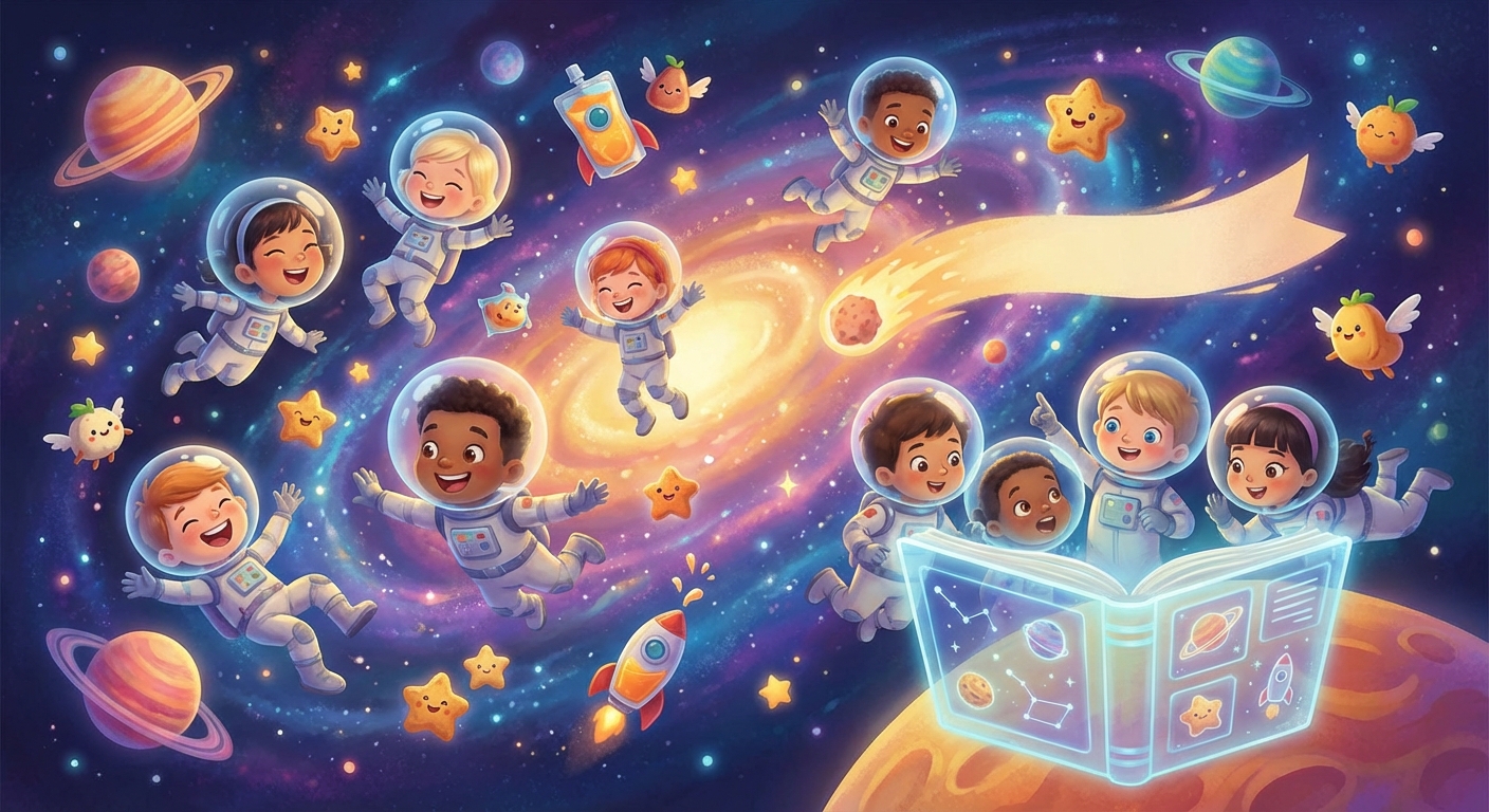 Illustration for 🍎 Space Food: Snacks from the Stars!