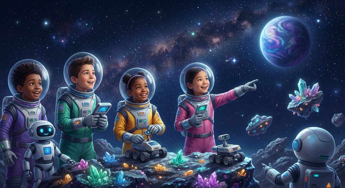 Illustration for 🚀 Space Resources: Treasure Hunt Beyond Earth