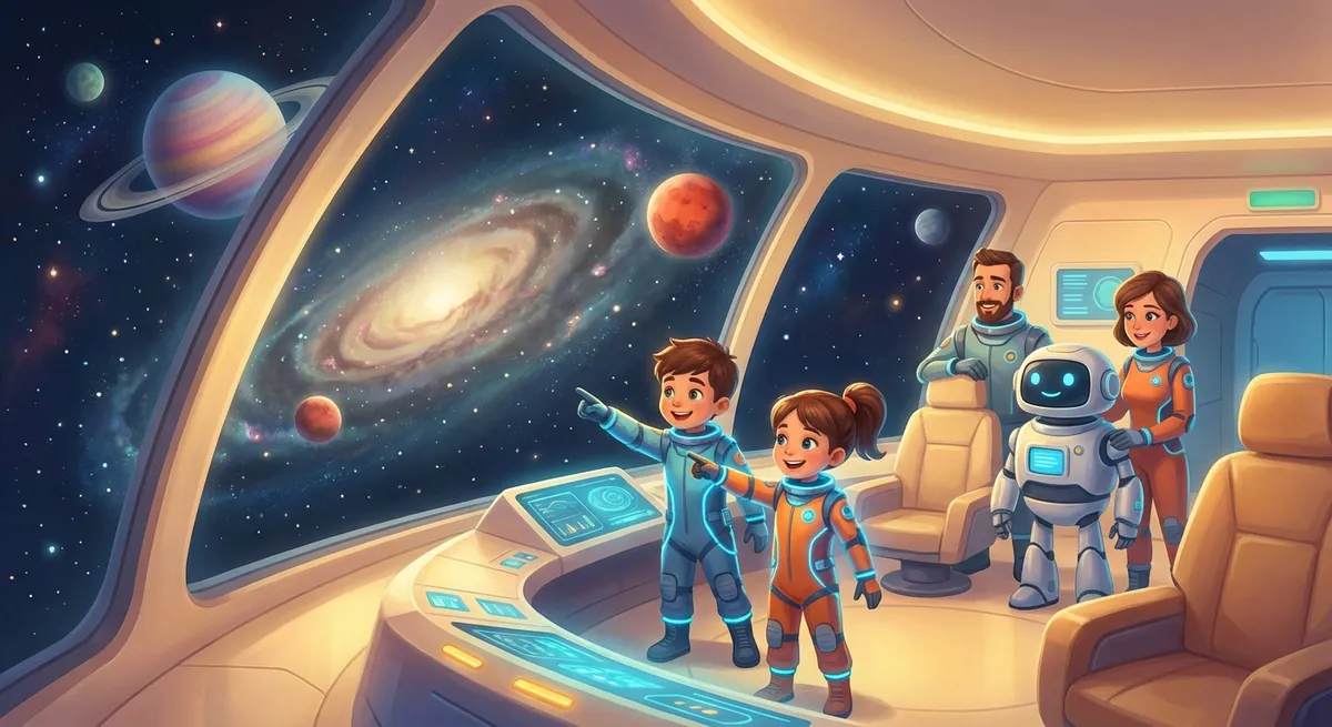 Illustration for 🚀 Space Tourism: Vacationing Among the Stars