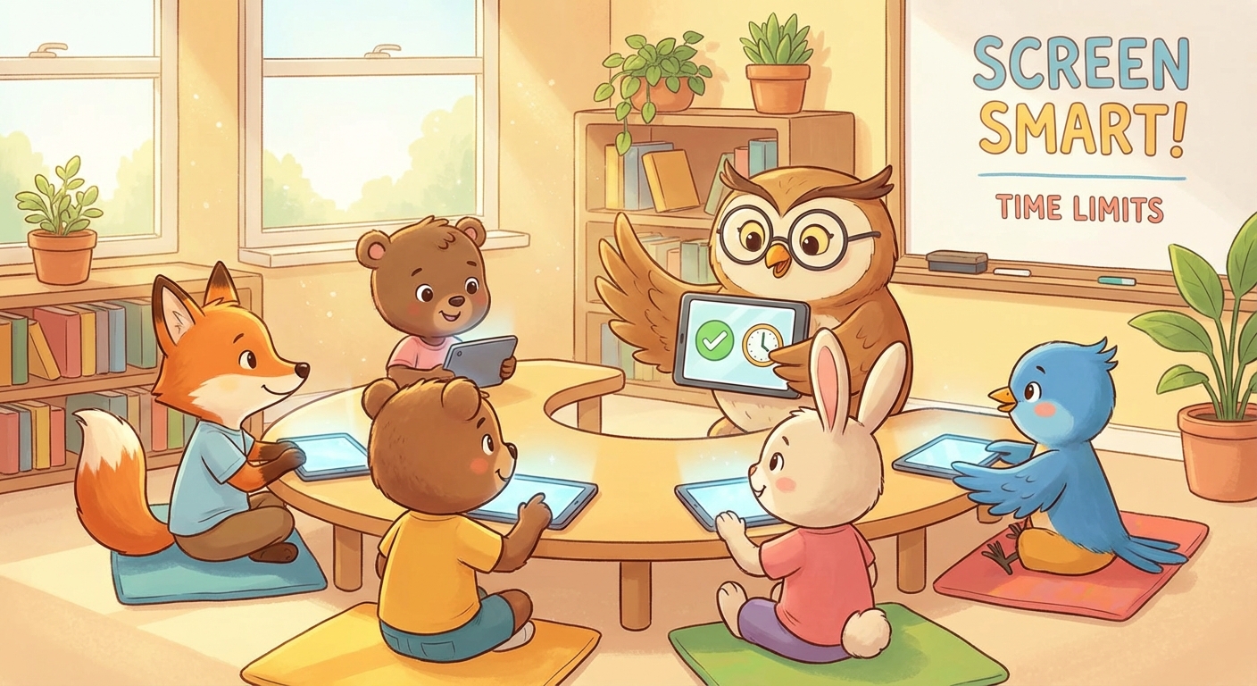 Illustration for 🌟 Stay Safe on the Screen: Digital Safety for Little Explorers