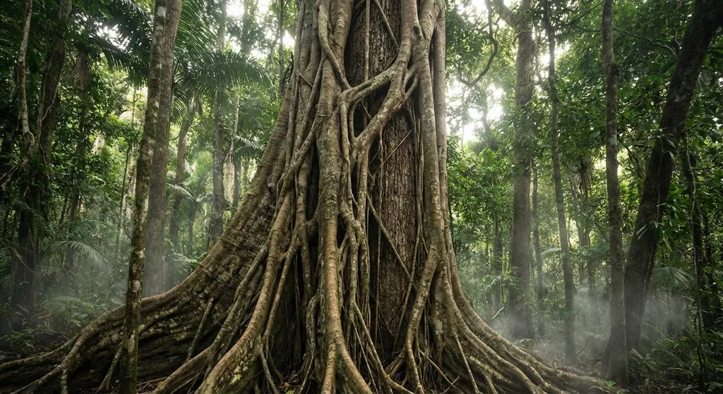 strangler fig wrapping around a tree