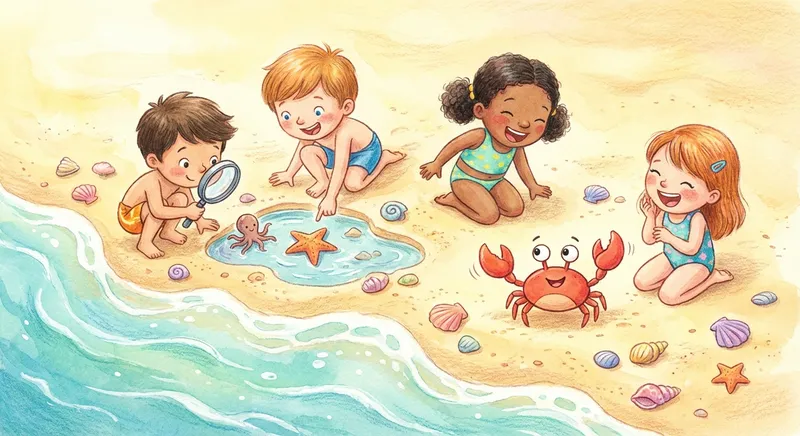 Illustration for 🌞 Sunny Day at the Beach
