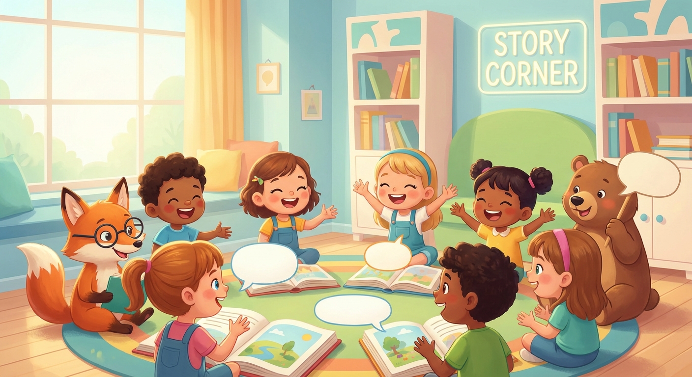 Illustration for 🎤 Talking in Stories: Dialogue Basics