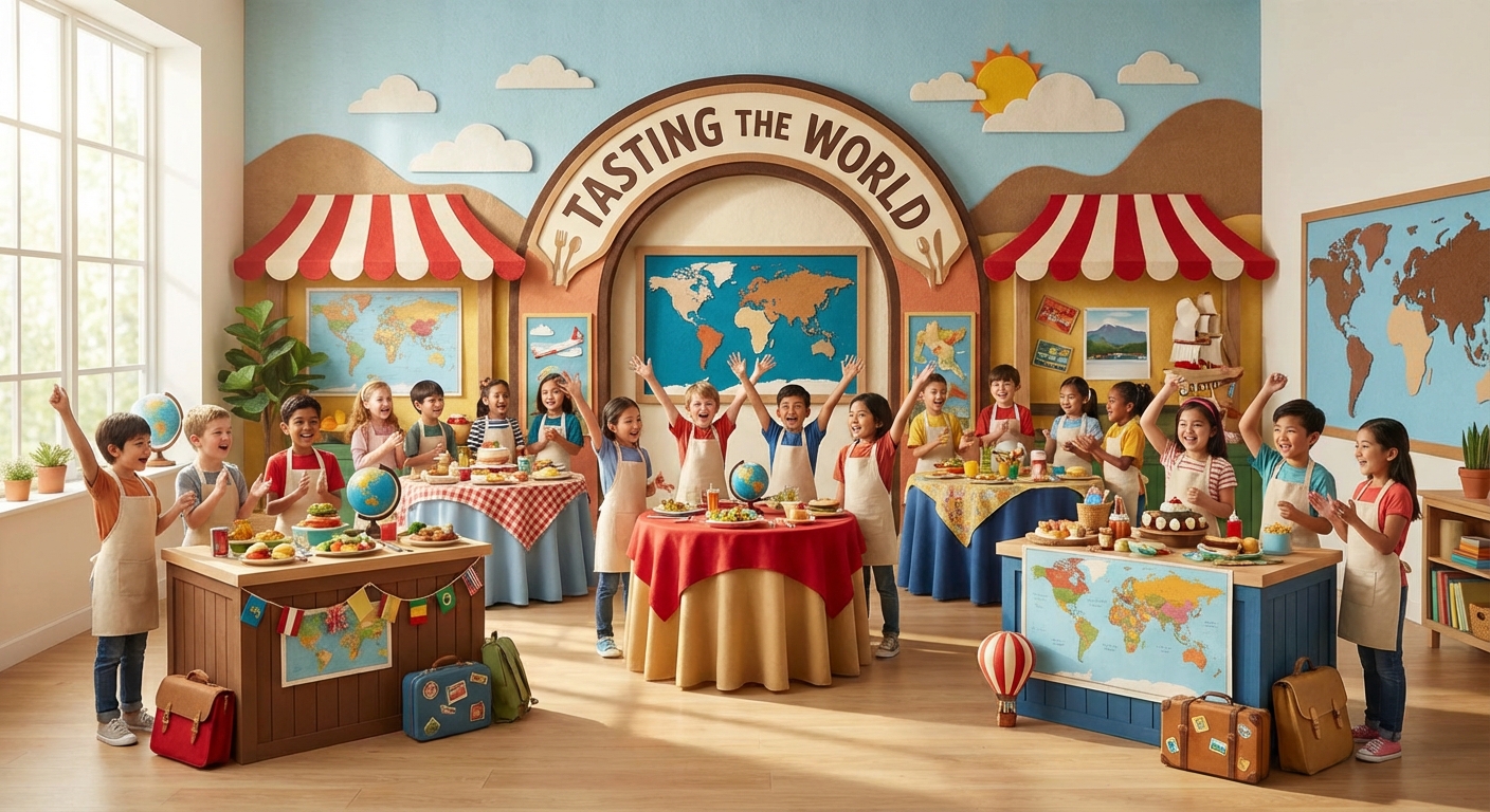 Illustration for 🌍 Tasting the World: A Journey Through Global Cuisines