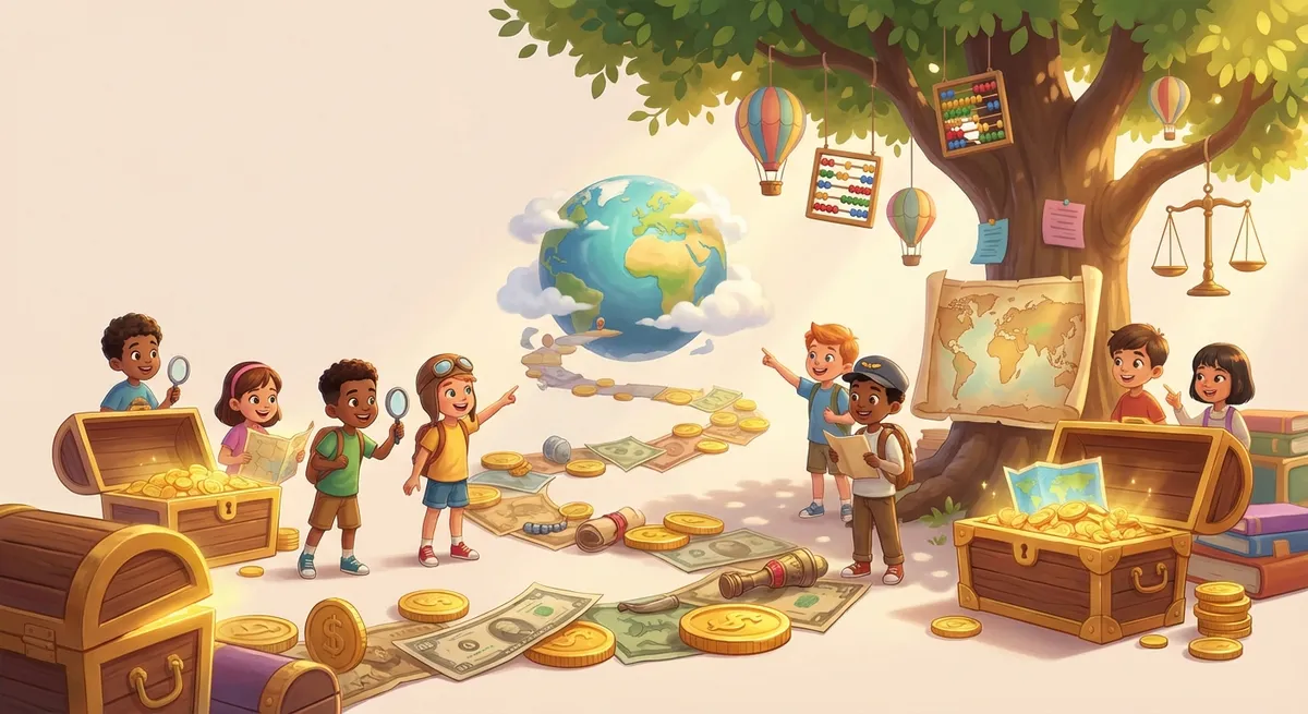 Illustration for The Amazing Journey of Money 🚀