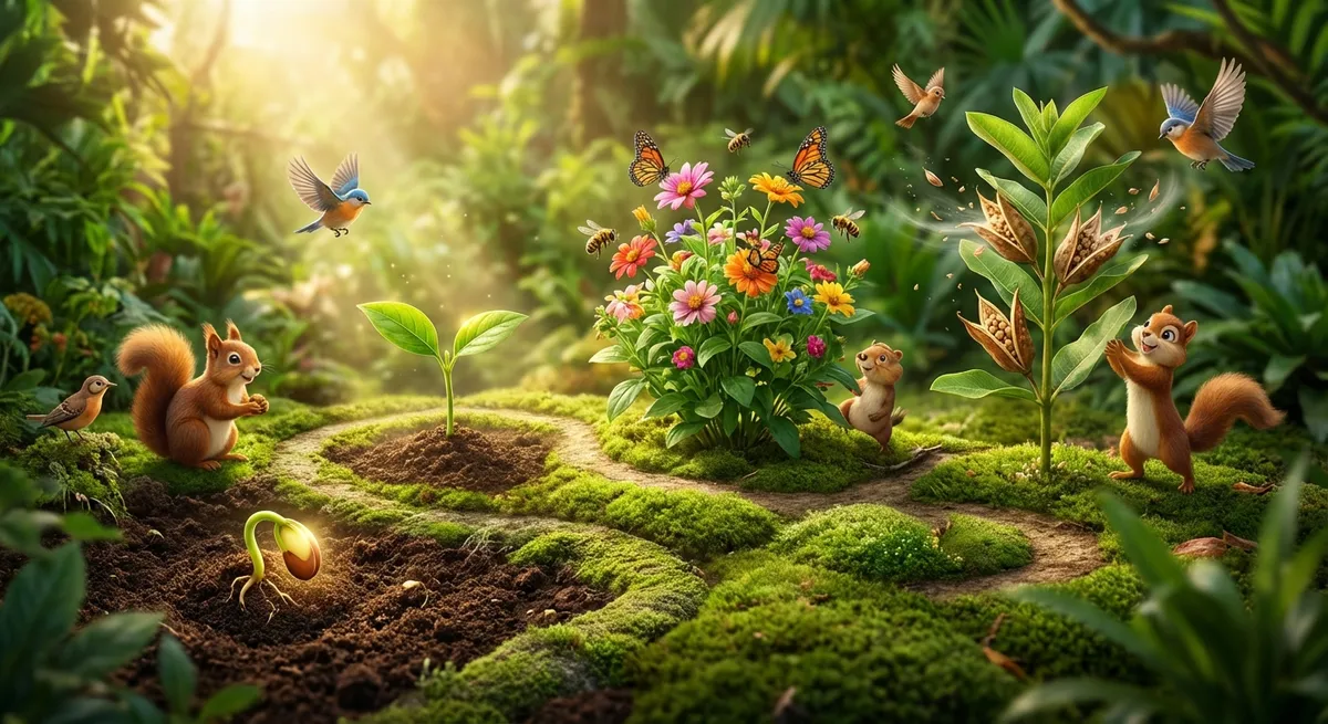 Illustration for 🌱 The Amazing Life Cycle of a Plant