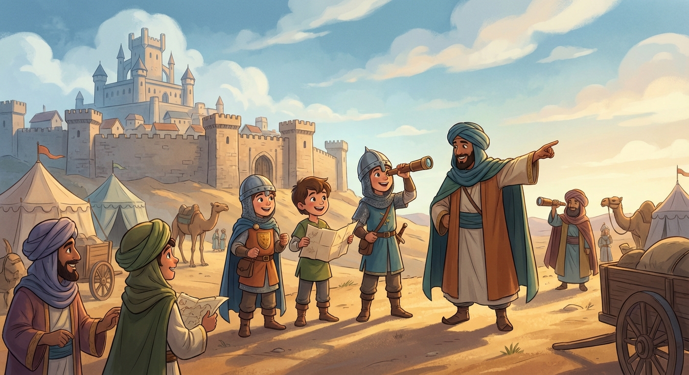 Illustration for 🌍 The Crusades: Conflict, Travel, and Change