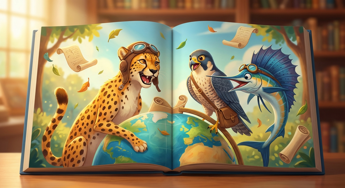 Illustration for 🐾 The Fastest Animals on Earth